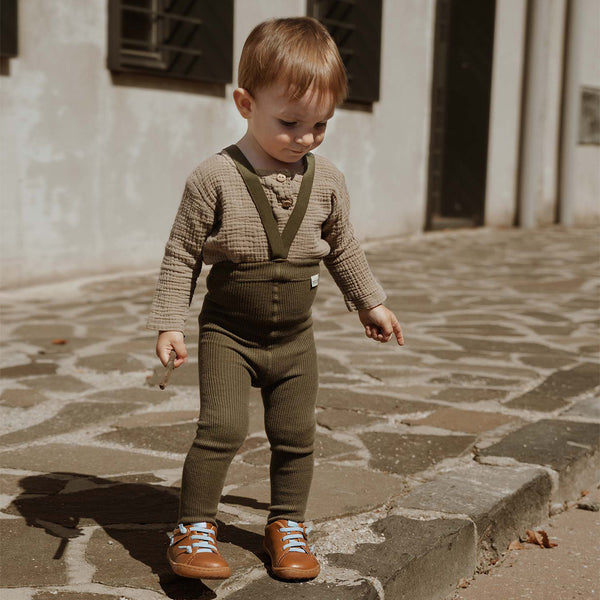 Forest Green Tights with Braces - Main Image