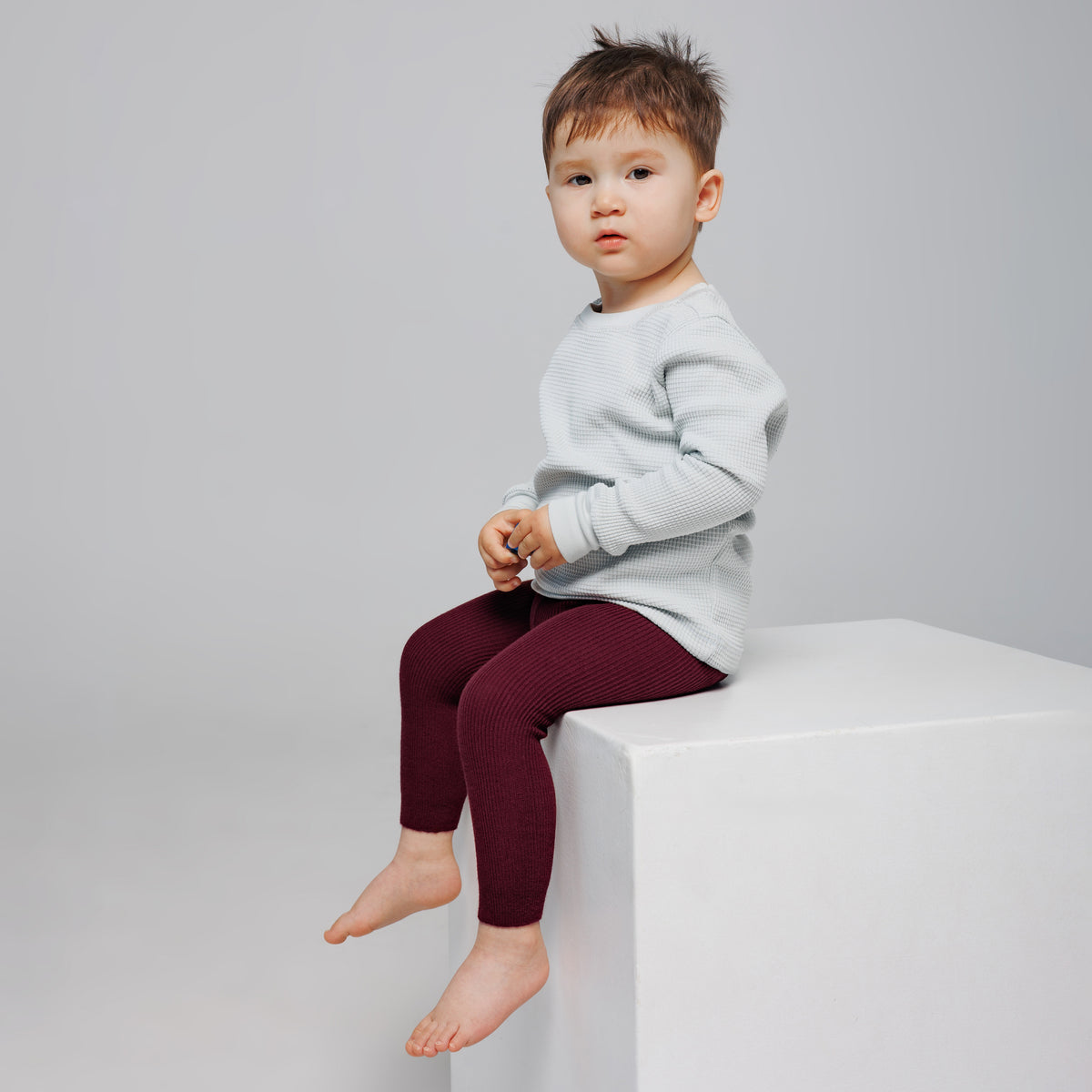 Footless Tights - Cherry Burgundy