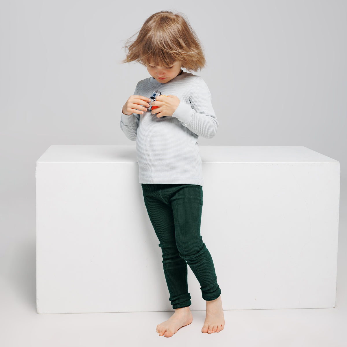 Footless Tights - Conifer Green