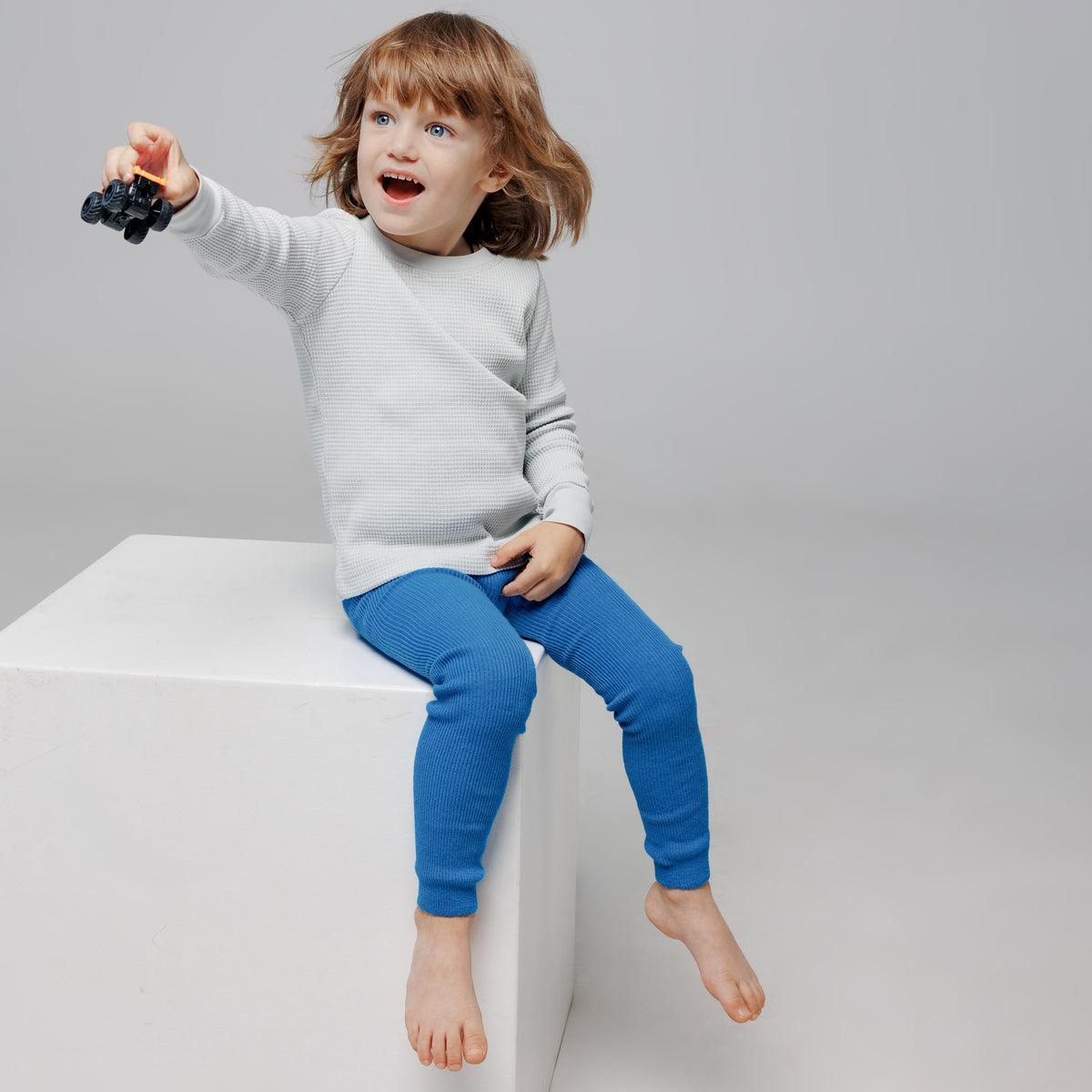Footless Tights - French Blue