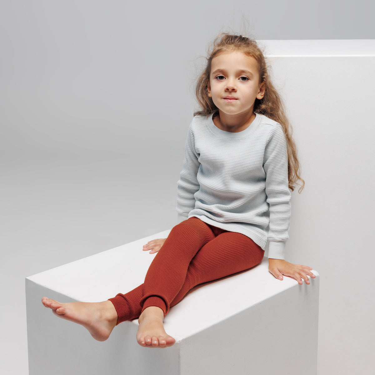 Footless Tights - Rusty Red