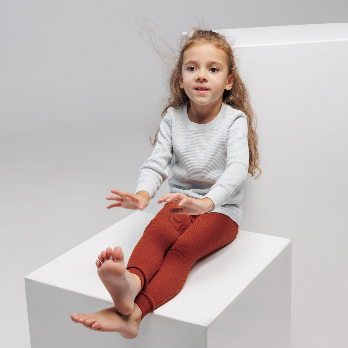 Footless Tights - Rusty Red