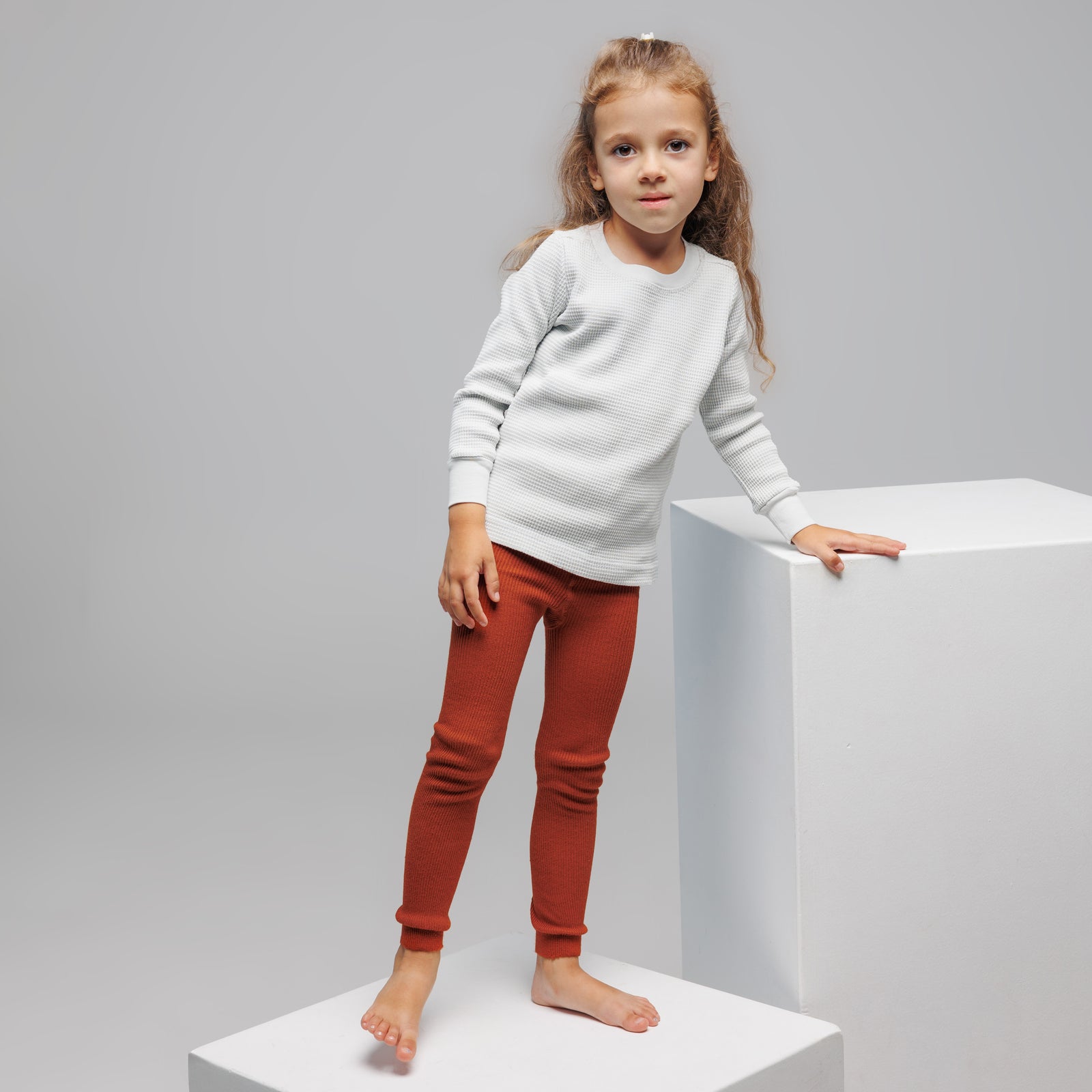 Footless Tights - Rusty Red