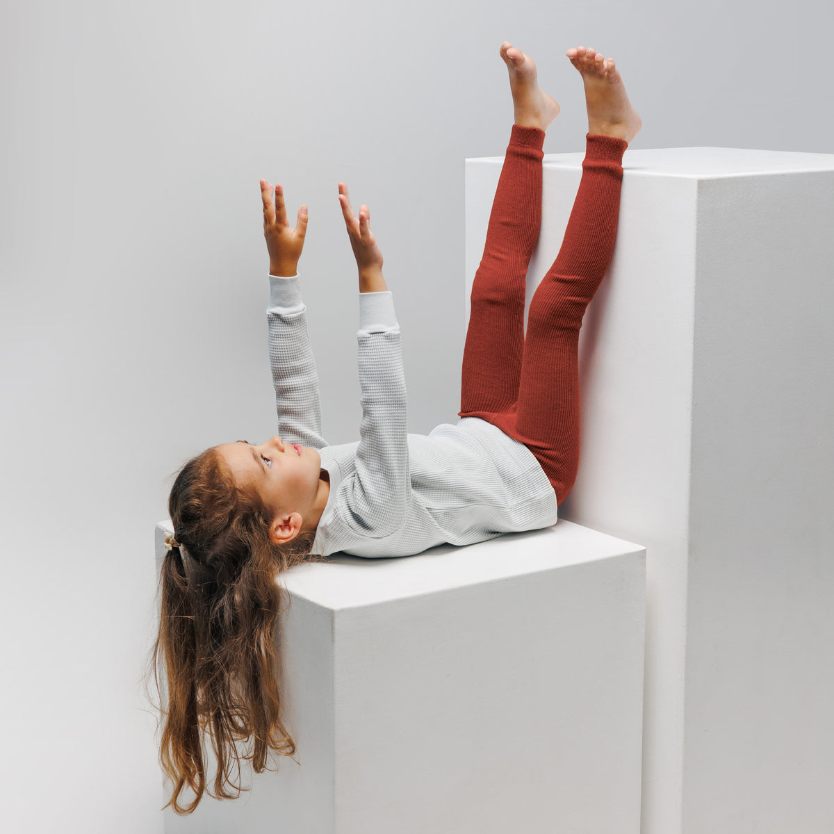 Footless Tights - Rusty Red