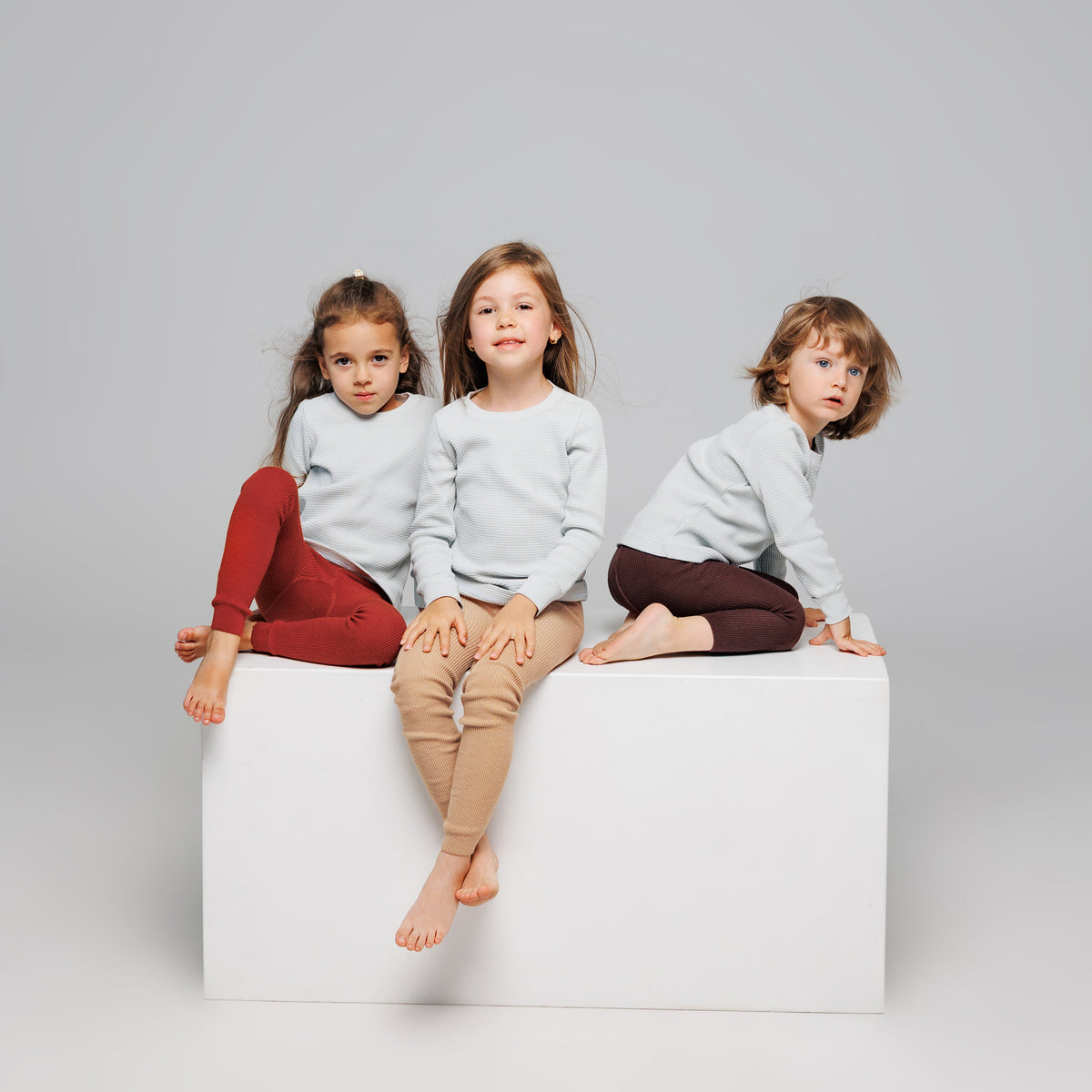 Footless Tights - Beige Brown
