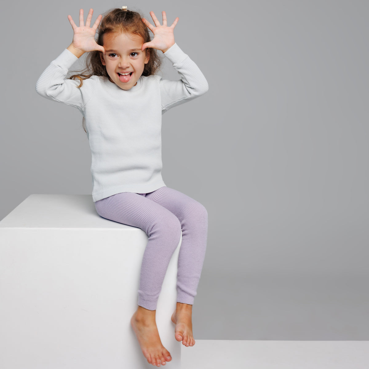 Footless Tights - Pastel Purple