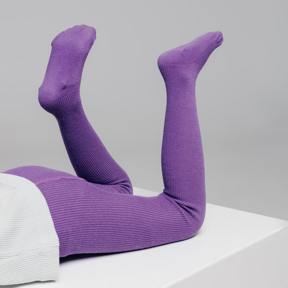 Alpaca Tights - Plum Purple