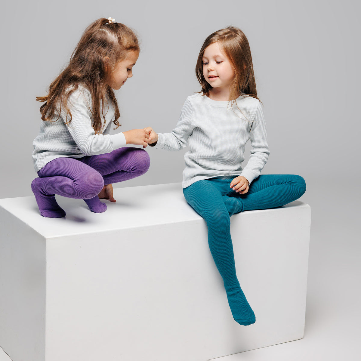 Alpaca Tights - Plum Purple