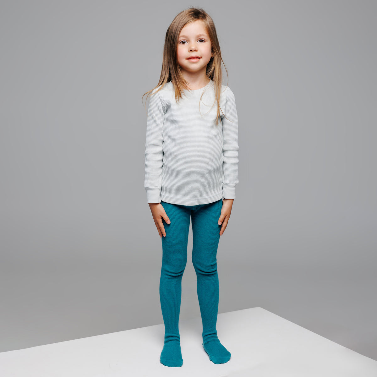 Alpaca Tights - Petrol Blue