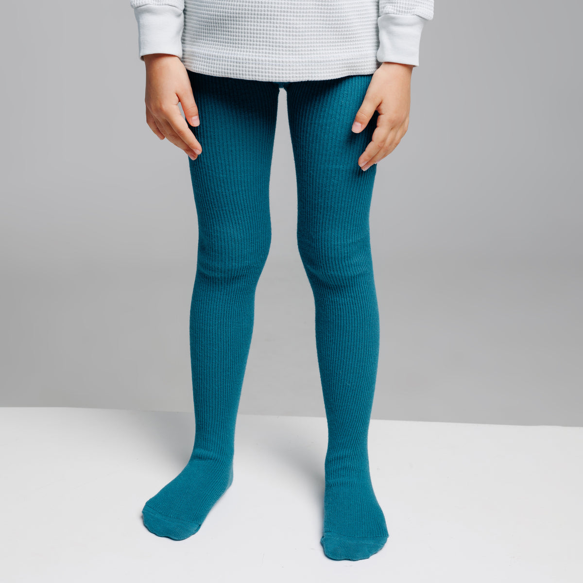 Alpaca Tights - Petrol Blue