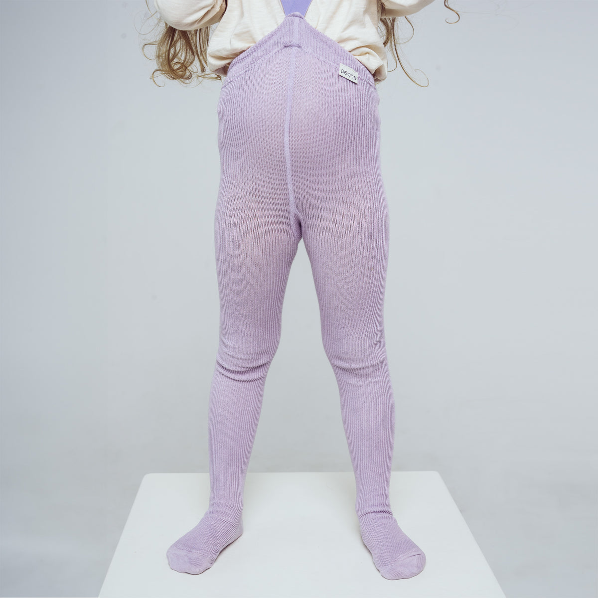 Tights with Braces - Pastel Purple